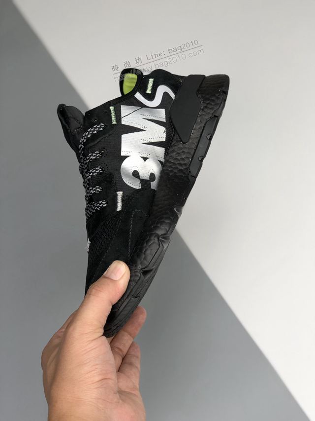 Adidas鞋 QIP-XHB-091807 阿迪達斯2019 Boost聯名夜行者 復古跑鞋 男女同款  hdx13317
